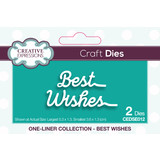 Creative Expressions Craft Dies One-Liner Collection Best Wishes (CEDSE012) (OUTLET)