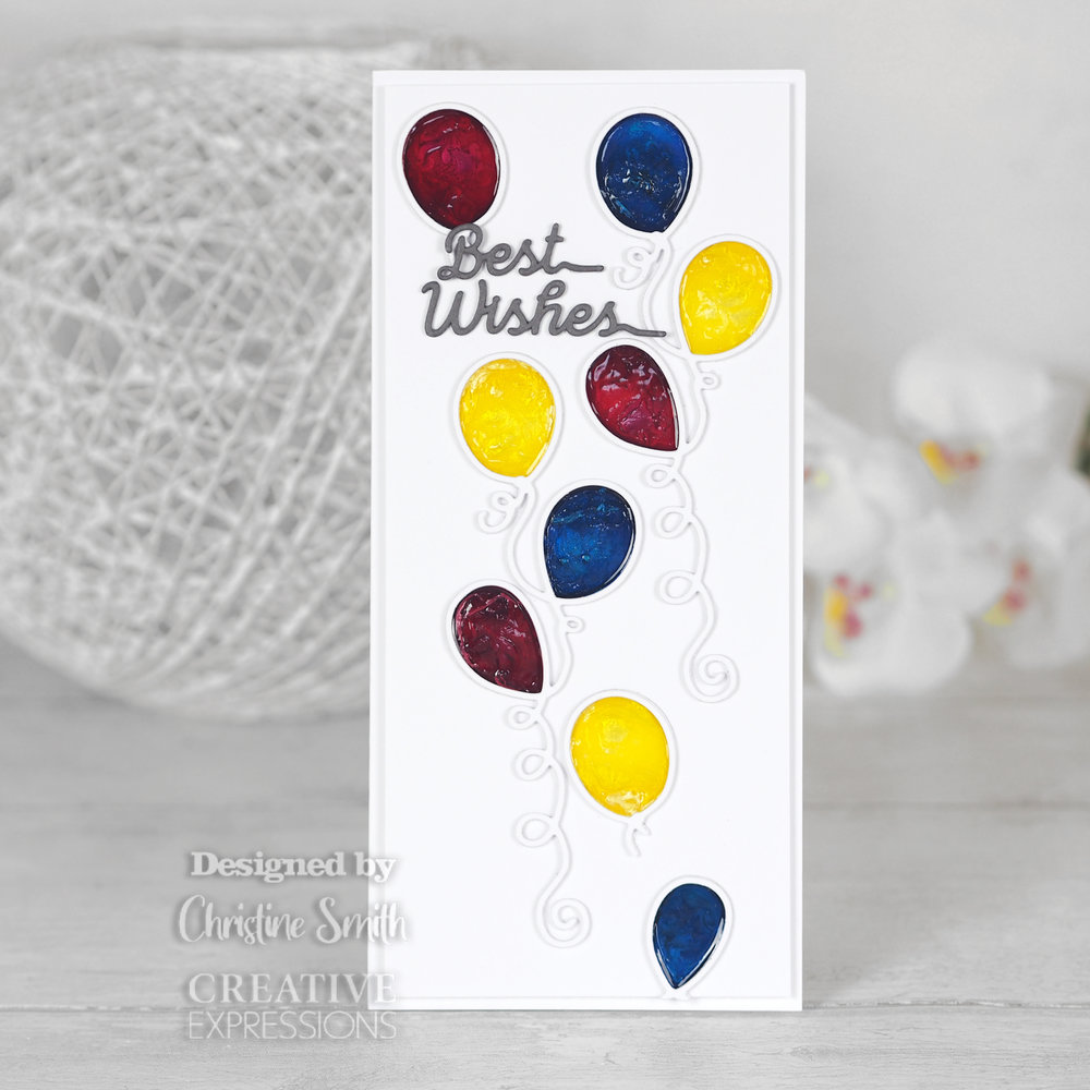 Creative Expressions Craft Dies One-Liner Collection Best Wishes (CEDSE012) (OUTLET)