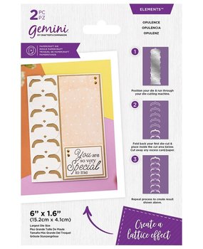 Gemini Lattice Folding Opulence Elements Dies (GEM-MD-ELE-LFD-OPU) (DISCONTINUED) Gemini Lattice Folding Opulence Elements Dies (GEM-MD-ELE-LFD-OPU) (DISCONTINUED)