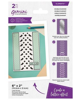 Gemini Lattice Folding Double Diamond Elements Dies (GEM-MD-ELE-LFD-DDI) (DISCONTINUED) Gemini Lattice Folding Double Diamond Elements Dies (GEM-MD-ELE-LFD-DDI) (DISCONTINUED)