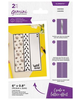 Gemini Lattice Folding Chevron Elements Dies (GEM-MD-ELE-LFD-CHE) (DISCONTINUED) Gemini Lattice Folding Chevron Elements Dies (GEM-MD-ELE-LFD-CHE) (DISCONTINUED)