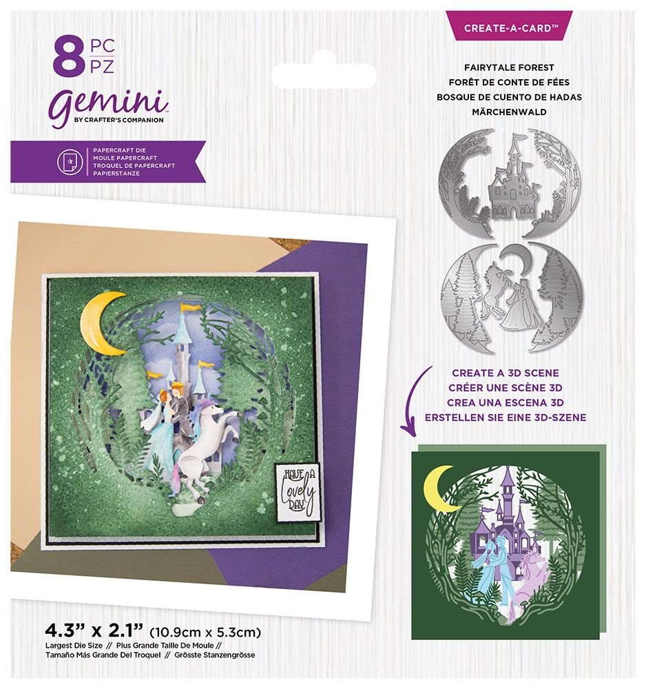 Gemini Fairytale Forest Create-a-Card Dies (GEM-MD-CAD-FAFOR) (DISCONTINUED)