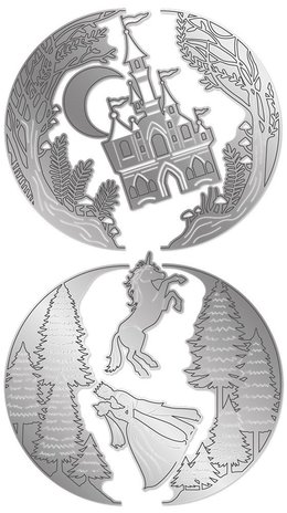 Gemini Fairytale Forest Create-a-Card Dies (GEM-MD-CAD-FAFOR) (DISCONTINUED)