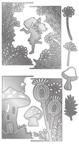 Gemini Fairy Glade Create-a-Card Dies (GEM-MD-CAD-FAGLA) (DISCONTINUED)