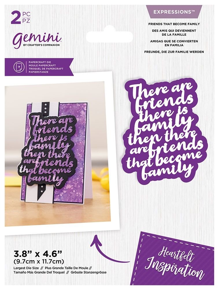 Gemini Friends That Become Family Expressions Dies (GEM-MD-EXP-FTBF) (DISCONTINUED) Gemini Friends That Become Family Expressions Dies (GEM-MD-EXP-FTBF) (DISCONTINUED)