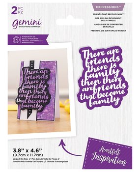 Gemini Friends That Become Family Expressions Dies (GEM-MD-EXP-FTBF) (DISCONTINUED)