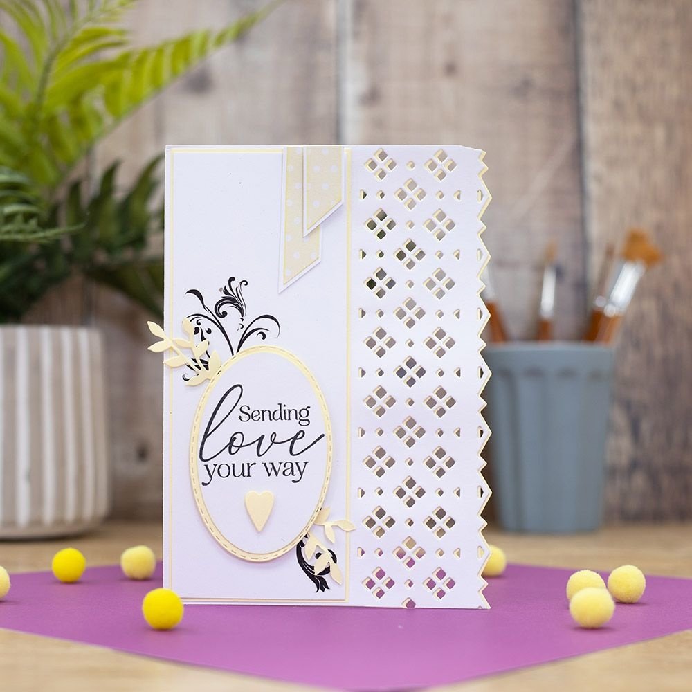 Gemini Gingham Lace Edge'able Die (GEM-MD-EDG-GILA) (OUTLET)