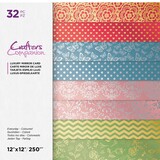 Crafter's Companion Everyday Coloured 12x12 Inch Luxury Mirror Card Pad (CC-LMC12-EVCOL-32) (OUTLET)
