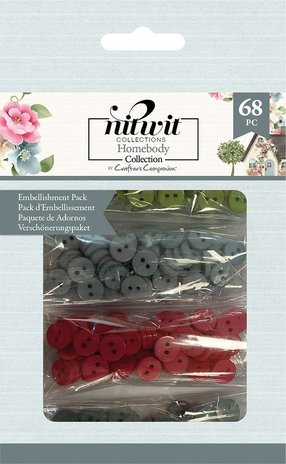 Crafter's Companion Homebody Embellishment Pack (68pcs) (NIT-HB-EMB) (OUTLET) Crafter's Companion Homebody Embellishment Pack (68pcs) (NIT-HB-EMB) (OUTLET)