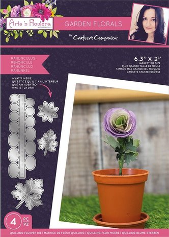 Crafter's Companion Arts 'n Flowers Garden Florals Metal Dies Ranunculus (SCC-AF-GFL-MD-RANU) (OUTLET) Crafter's Companion Arts 'n Flowers Garden Florals Metal Dies Ranunculus (SCC-AF-GFL-MD-RANU) (OUTLET)