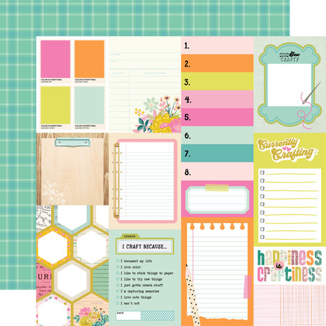 Simple Stories Let's Get Crafty 6x8 Inch Paper Pad (17214) (DISCONTINUED)