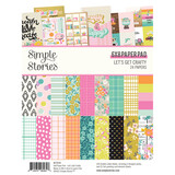 Simple Stories Let's Get Crafty 6x8 Inch Paper Pad (17214) (DISCONTINUED)