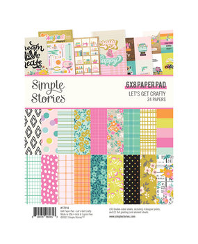 Simple Stories Let's Get Crafty 6x8 Inch Paper Pad (17214) (DISCONTINUED)