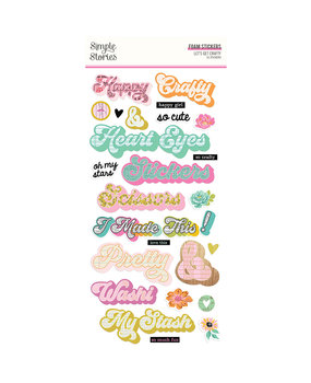Simple Stories Let's Get Crafty Foam Stickers (17221) (DISCONTINUED)