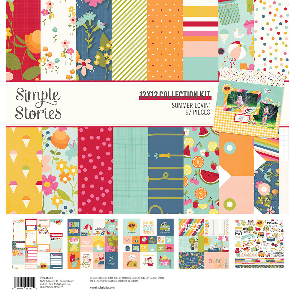 Simple Stories Summer Lovin' Collection Kit (17300) (OUTLET)