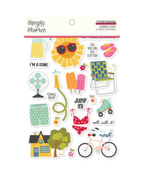 Simple Stories Summer Lovin' Sticker Book (17319) (OUTLET)