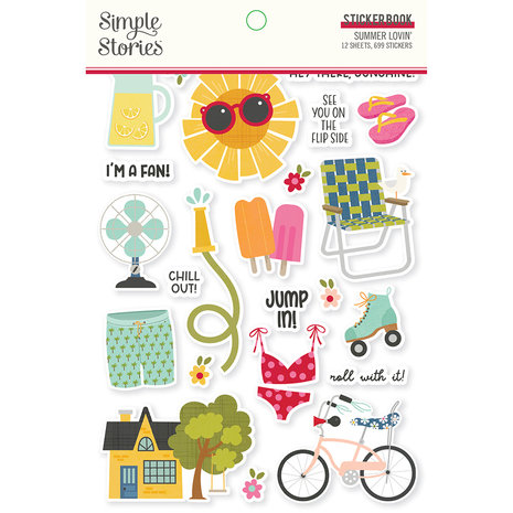 Simple Stories Summer Lovin' Sticker Book (17319) (OUTLET)