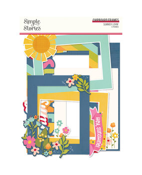 Simple Stories Summer Lovin' Chipboard Frames (17320) (DISCONTINUED)