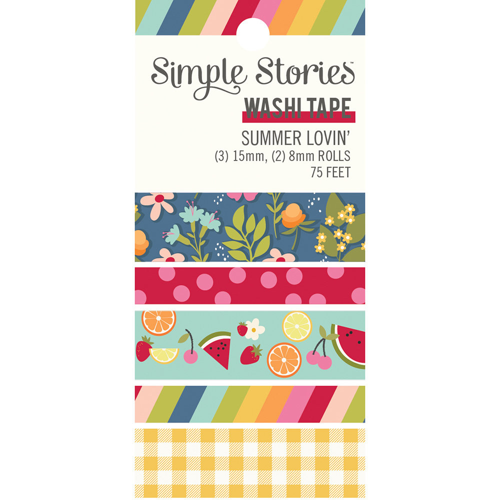 Simple Stories Summer Lovin' Washi Tape (17325) (OUTLET)
