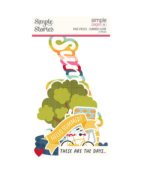 Simple Stories Summer Lovin' Simple Pages Page Pieces (17327) (DISCONTINUED)