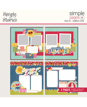 Simple Stories Summer Lovin' Simple Pages Page Kit (17328) (DISCONTINUED)