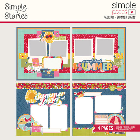 Simple Stories Summer Lovin' Simple Pages Page Kit (17328) (DISCONTINUED)