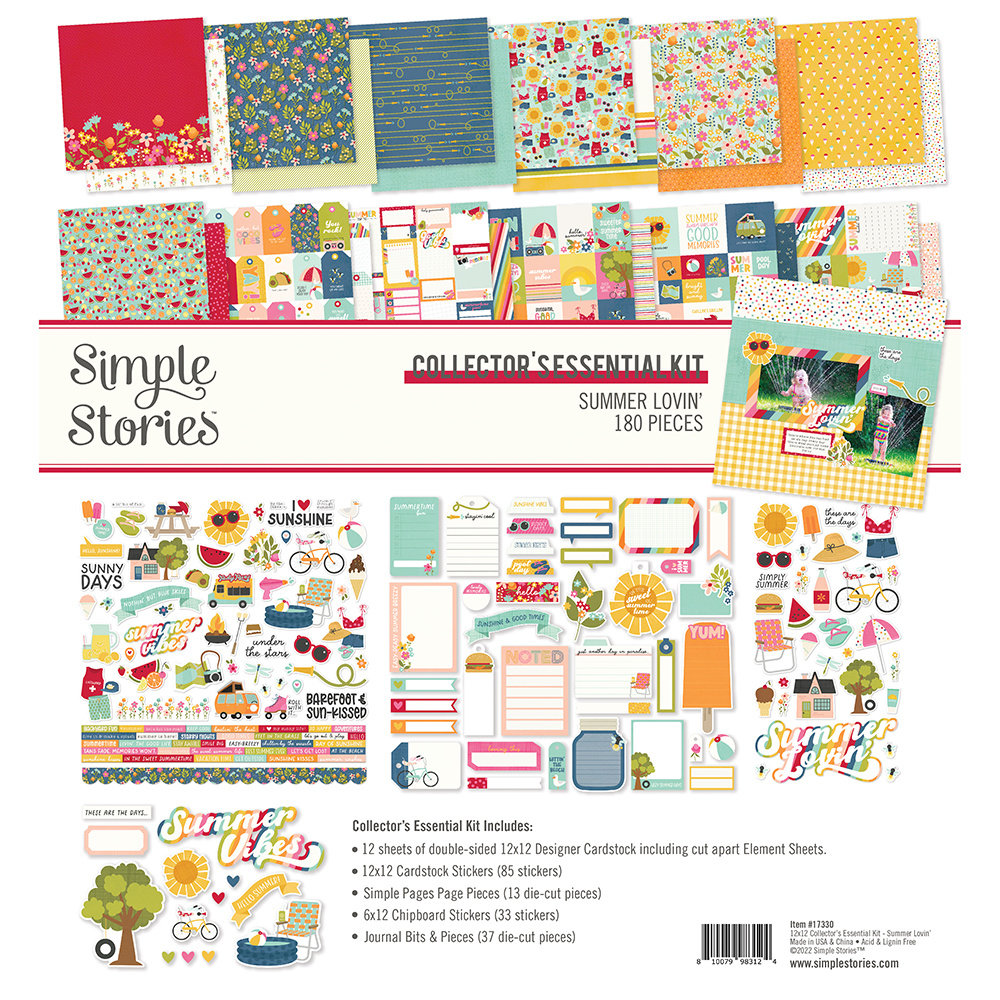 Simple Stories Summer Lovin' Collector's Essential Kit (17330) (DISCONTINUED)