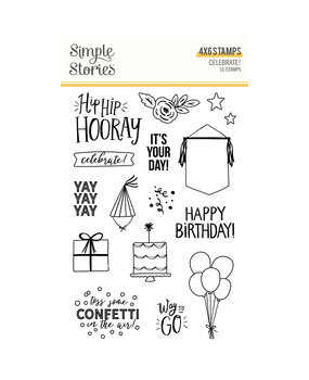 Simple Stories Celebrate! Clear Stamps (17415) (OUTLET)