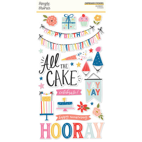 Simple Stories Celebrate! 6x12 Inch Chipboard (17416) (DISCONTINUED)