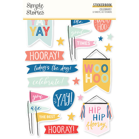 Simple Stories Celebrate! Sticker Book (17420) (DISCONTINUED)