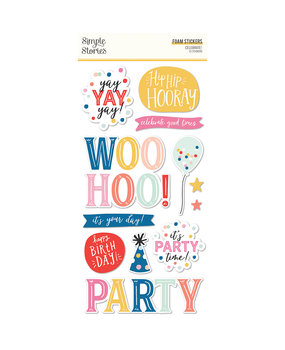 Simple Stories Celebrate! Foam Stickers (17422) (DISCONTINUED)