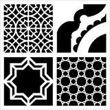 The Crafter's Workshop Marrakesh Tiles 12x12 Inch Stencil (TCW966) (OUTLET)