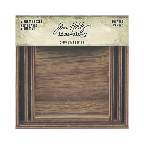 Idea-ology Tim Holtz Vignette Boxes Squares (TH94242) Idea-ology Tim Holtz Vignette Boxes Squares (TH94242)