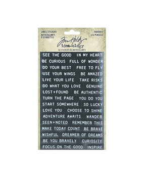 Idea-ology Tim Holtz Label Stickers Thoughts (TH94229)