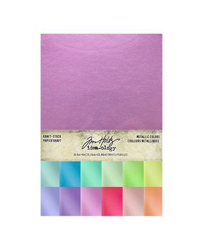 Idea-ology Tim Holtz Kraft Stock Metallic Colors (TH94228) Idea-ology Tim Holtz Kraft Stock Metallic Colors (TH94228)