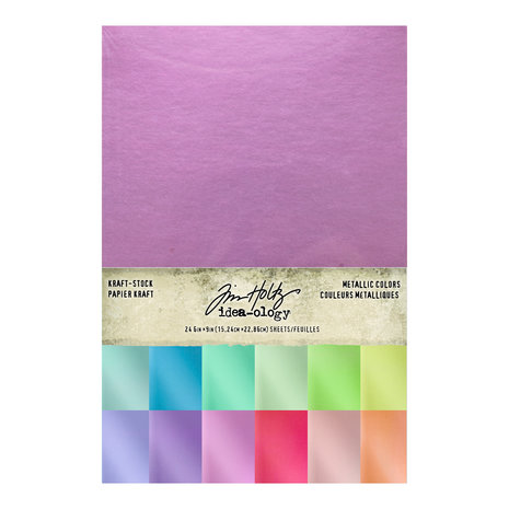 Idea-ology Tim Holtz Kraft Stock Metallic Colors (TH94228) Idea-ology Tim Holtz Kraft Stock Metallic Colors (TH94228)