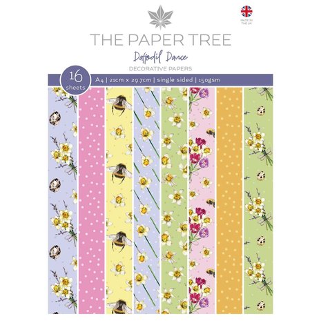 The Paper Tree Daffodil Dance A4 Decorative Papers (PTC1195) (OUTLET)
