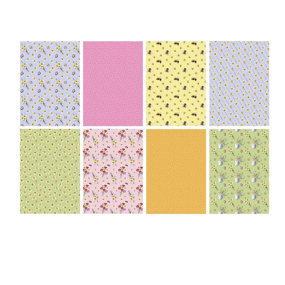 The Paper Tree Daffodil Dance A4 Decorative Papers (PTC1195) (OUTLET)