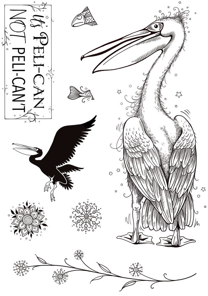 Pink Ink Designs Pelican A5 Clear Stamp (PI164) (OUTLET) Pink Ink Designs Pelican A5 Clear Stamp (PI164) (OUTLET)