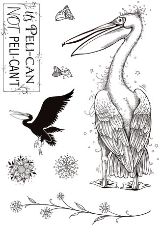 Pink Ink Designs Pelican A5 Clear Stamp (PI164) (OUTLET) Pink Ink Designs Pelican A5 Clear Stamp (PI164) (OUTLET)