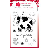 Woodware Fuzzie Friends Connie The Cow Clear Stamp (JGS804) (OUTLET)