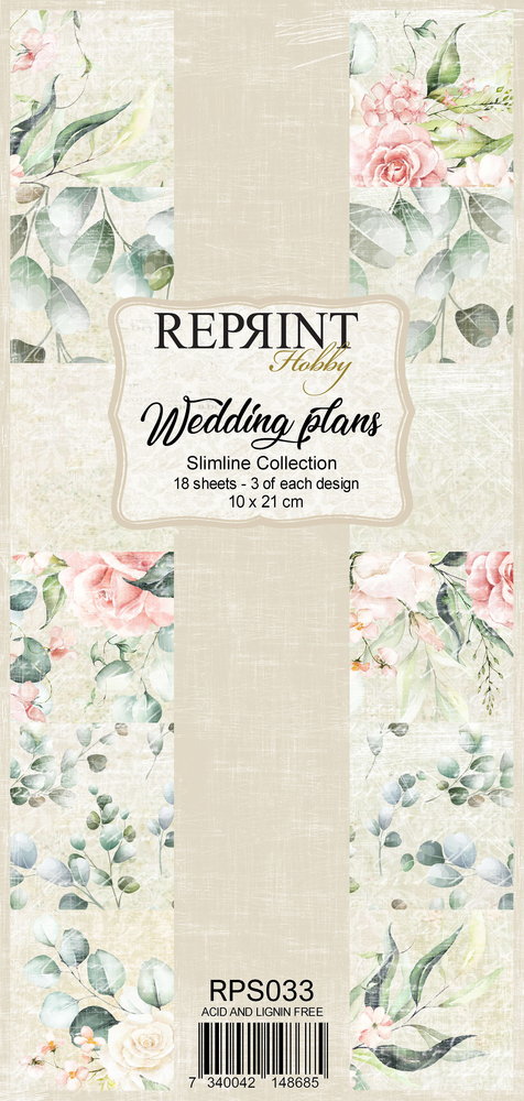 Reprint Wedding Plans Slimline Paper Pack (RPS033) (OUTLET)