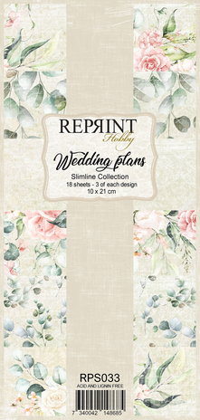 Reprint Wedding Plans Slimline Paper Pack (RPS033) (OUTLET)