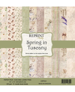Reprint Spring in Tuscany 12x12 Inch Paper Pack (CRP051) (DISCONTINUED)