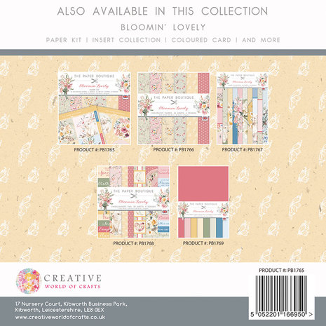 The Paper Boutique Bloomin Lovely 8x8 Inch Paper Kit (PB1765) (OUTLET)