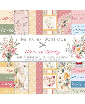 The Paper Boutique Bloomin Lovely 8x8 Inch Embellishment Pad (PB1768) (OUTLET)
