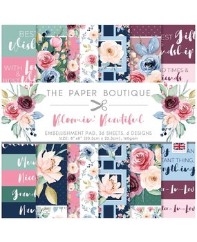 The Paper Boutique Bloomin Beautiful 8x8 Inch Embellishment Pad (PB1754) (OUTLET)