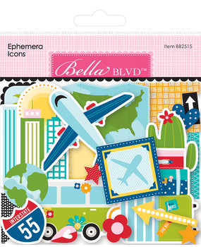 Bella BLVD Time To Travel Ephemera Icons (BB2515) (OUTLET)