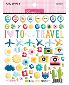 Bella BLVD Scenic Route Puffy Stickers (BB2518) (OUTLET)
