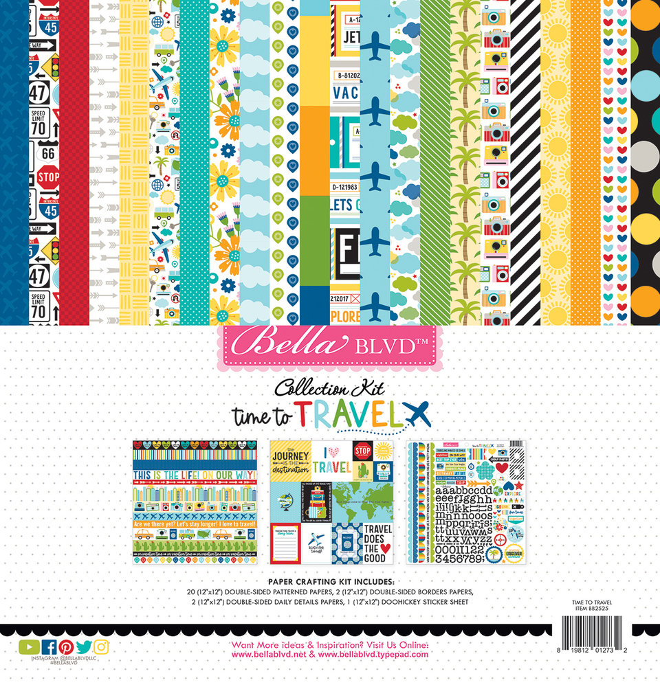 Bella BLVD Time To Travel 12x12 Inch Collection Kit (BB2525) (DISCONTINUED) Bella BLVD Time To Travel 12x12 Inch Collection Kit (BB2525) (DISCONTINUED)